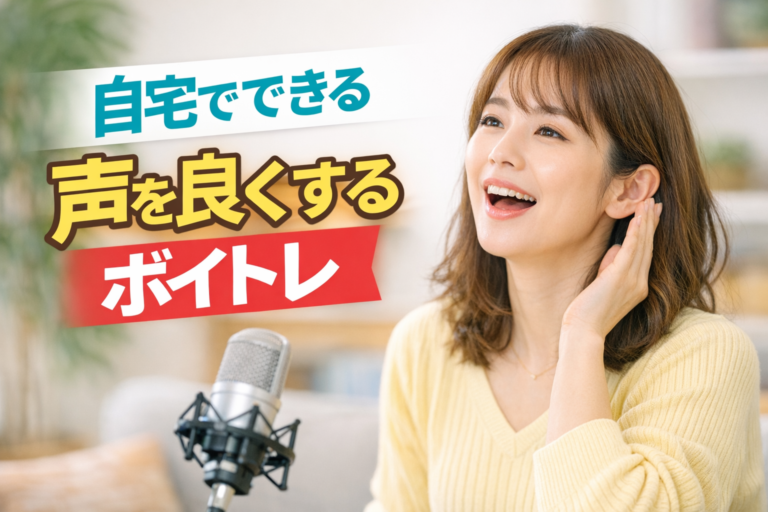 あなたの声、まだ伸びます。自宅でできるボイトレ3ステップ
