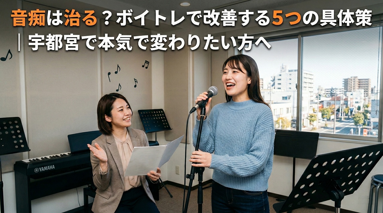 音痴は治る？ボイトレで改善する5つの具体策｜宇都宮で本気で変わりたい方へ