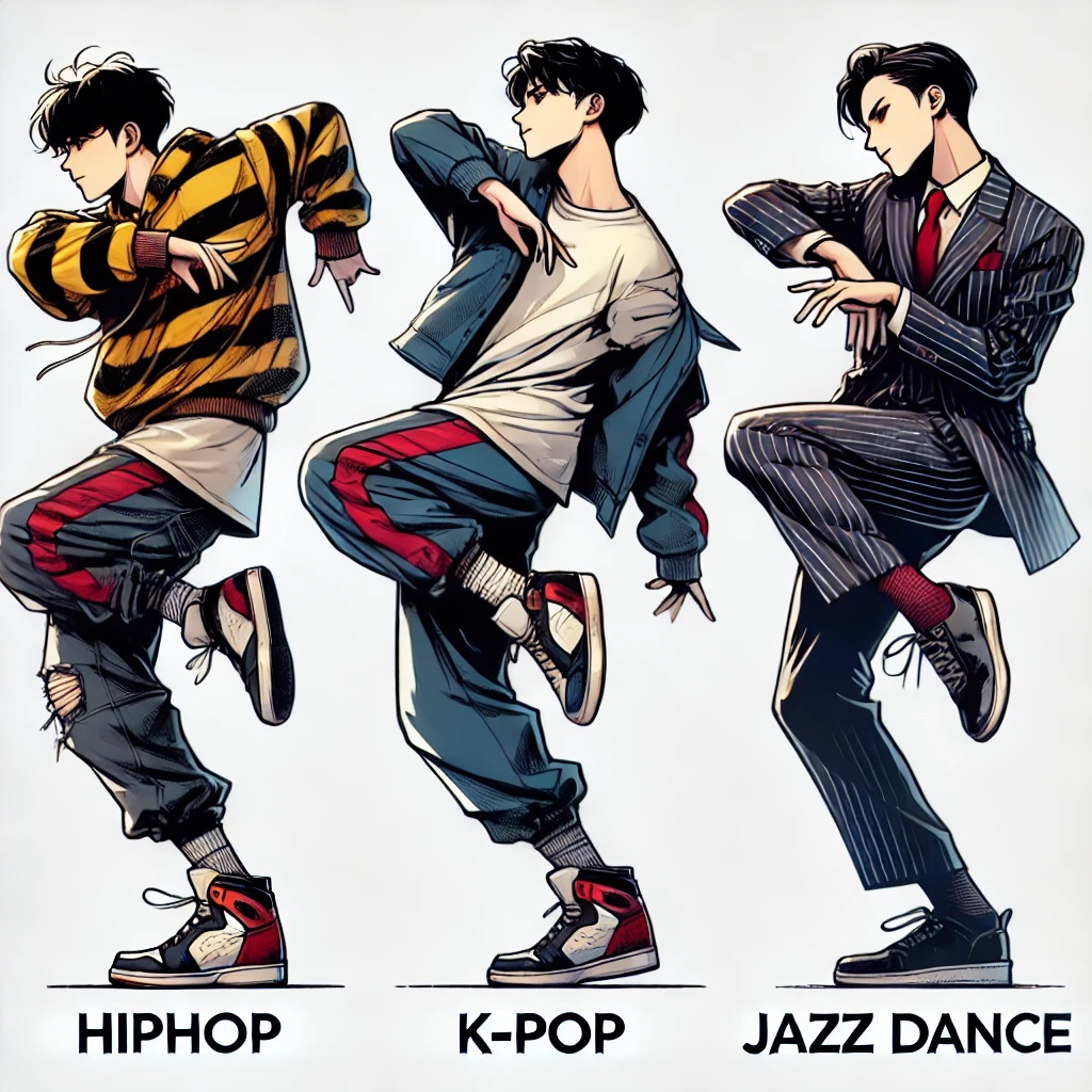 HIPHOPダンス、K-POPダンス、ジャズダンスの違いとは？それぞれの魅力と代表的なダンサーたち