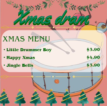 クリスマスにピッタリなドラム曲