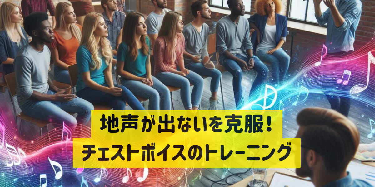 地声が出ないを克服！チェストボイスのトレーニング