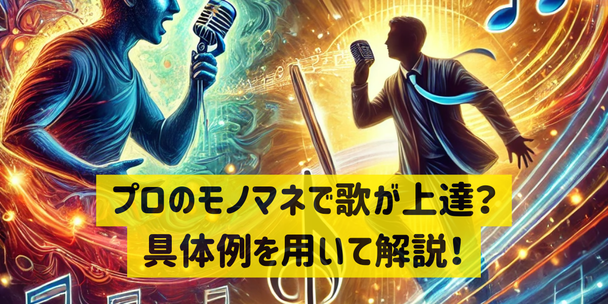 プロのモノマネで歌が上達？具体例を用いて解説！