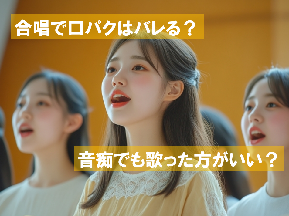 合唱で口パクってバレる？音痴でも歌ったほうがいい？