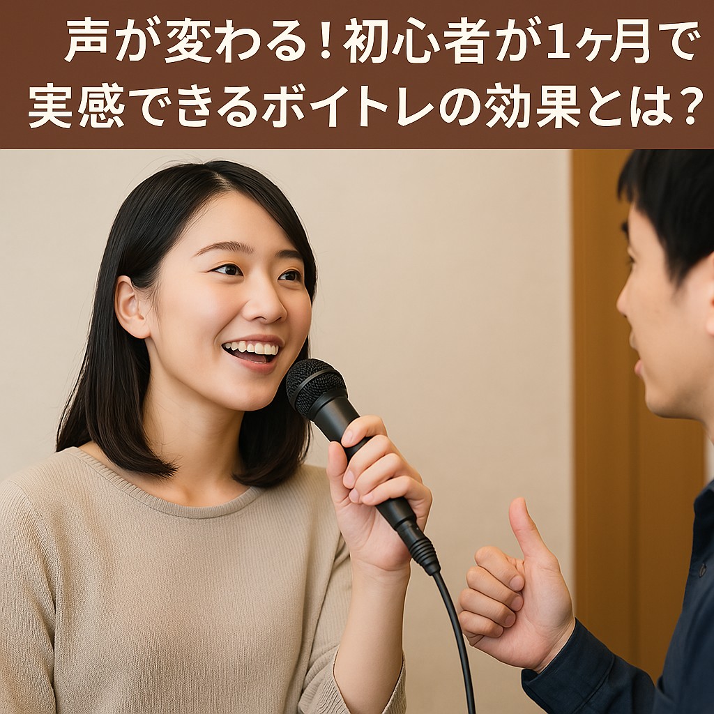 声が変わる！初心者が1ヶ月で実感できるボイトレの効果とは？
