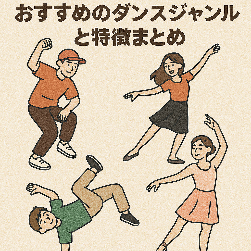 ダンスを始めたい人へ！おすすめのダンスジャンルと特徴まとめ