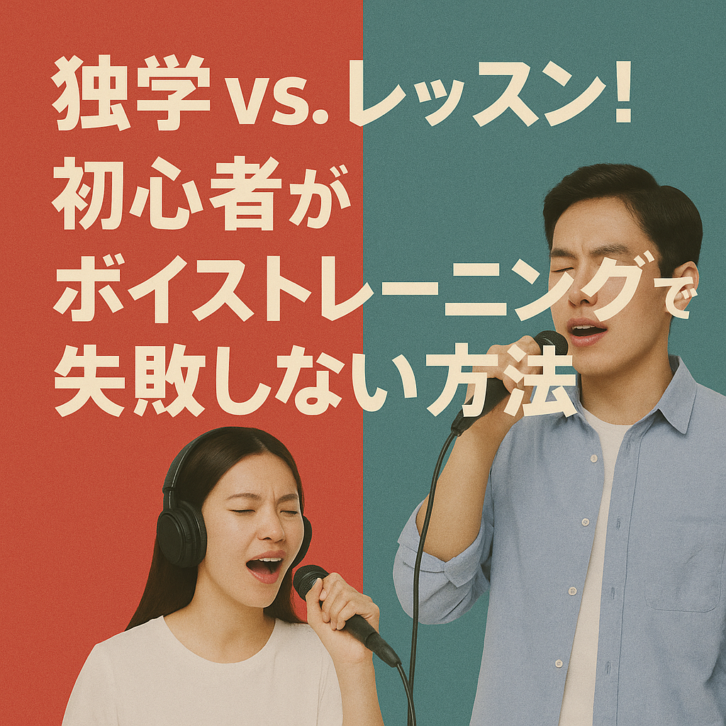 独学 vs. レッスン！初心者がボイストレーニングで失敗しない方法
