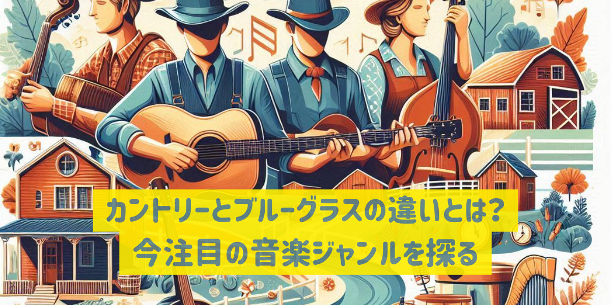 カントリーとブルーグラスの違いとは？今注目の音楽ジャンルを探る