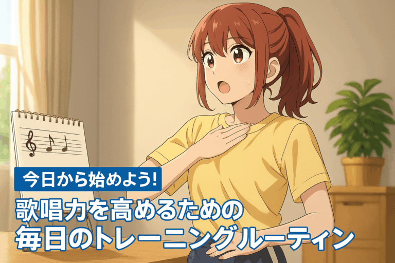 今日から始めよう！歌唱力を高めるための毎日のトレーニングルーティン
