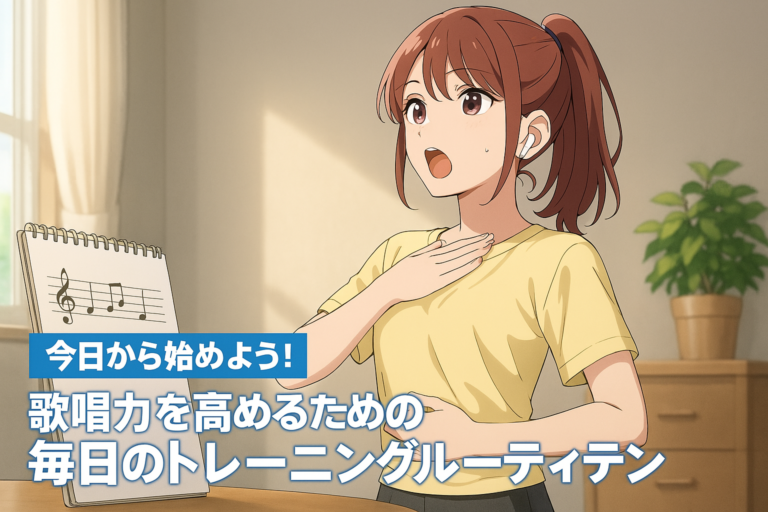 今日から始めよう！歌唱力を高めるための毎日のトレーニングルーティン