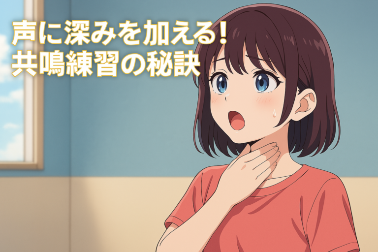 声に深みを加える！共鳴練習の秘訣とは？