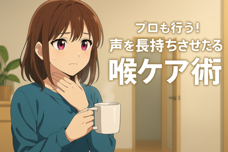 プロも行う！声を長持ちさせるための喉ケア術
