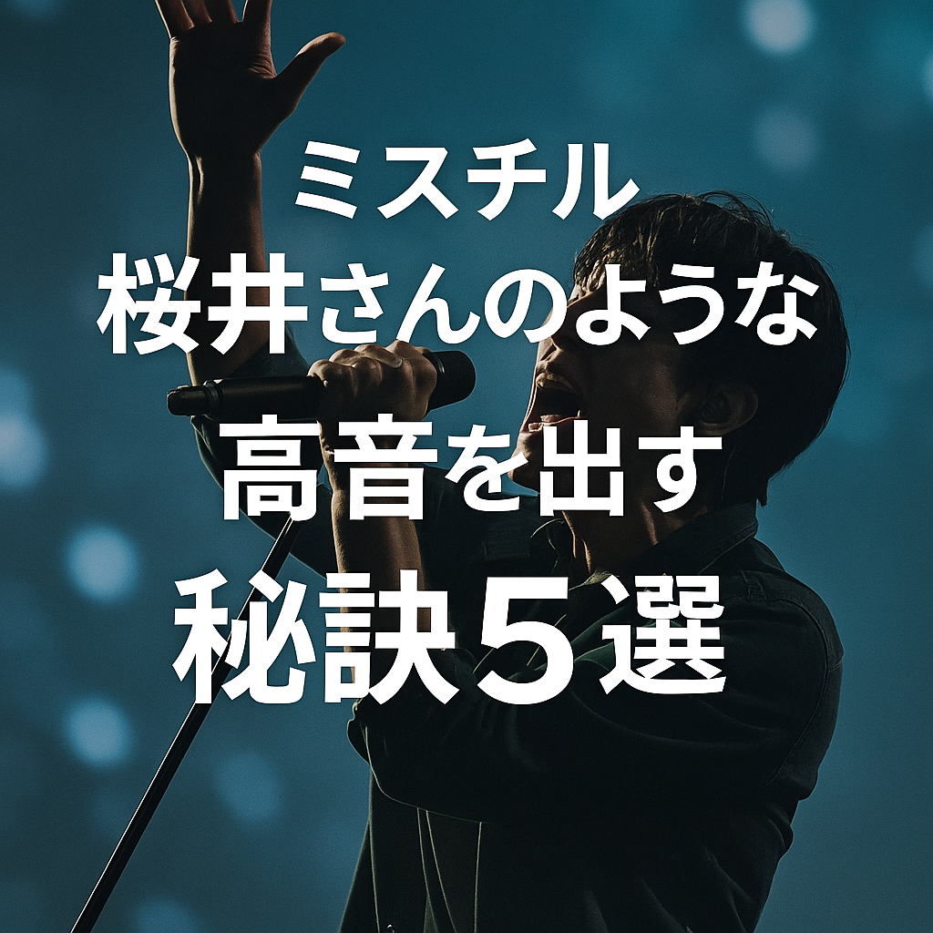 Mr.Children 桜井さんのような高音を出す秘訣5選