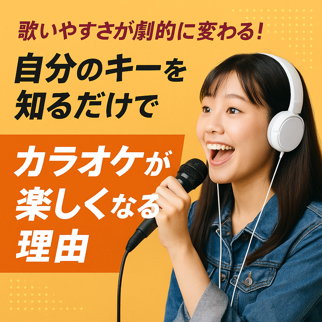歌いやすさが劇的に変わる！初心者必見のカラオケキー調整テク