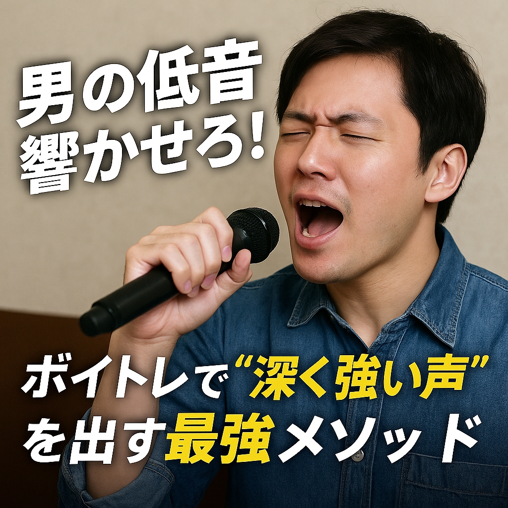 男の低音、響かせろ！ボイトレで“深く強い声”を出す最強メソッド5選