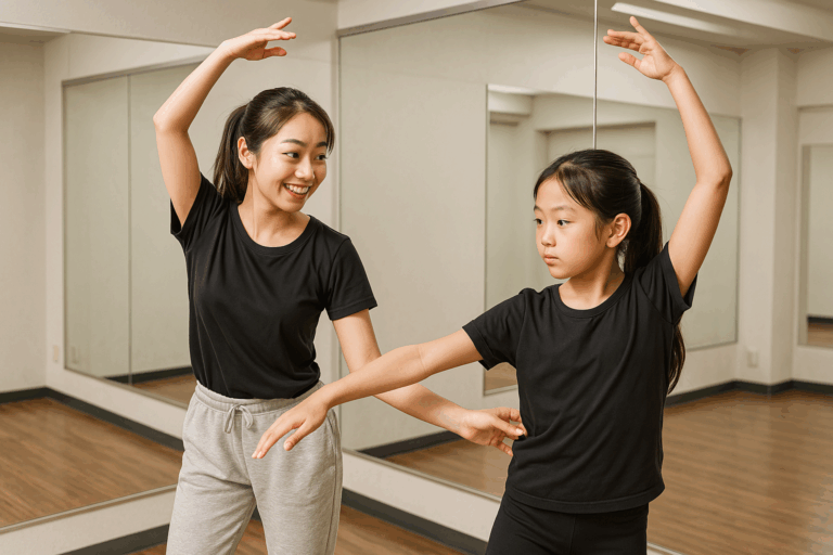 小学校高学年の女の子必見！💃ダンス初心者が最初に覚えるべき基礎ステップとコツ｜現役ダンスインストラクターが教える上達への近道✨