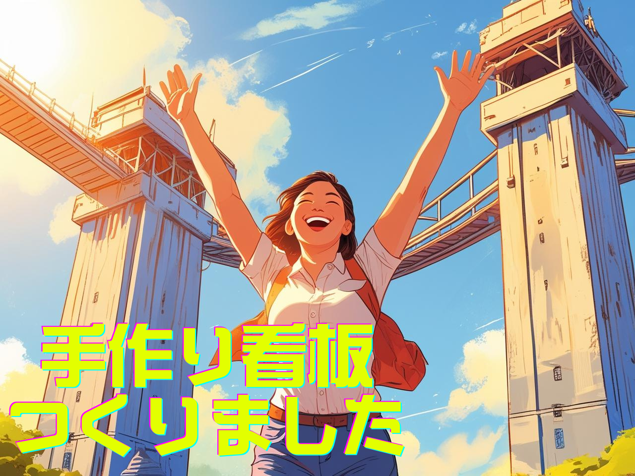 新しい目印を手作りしました！