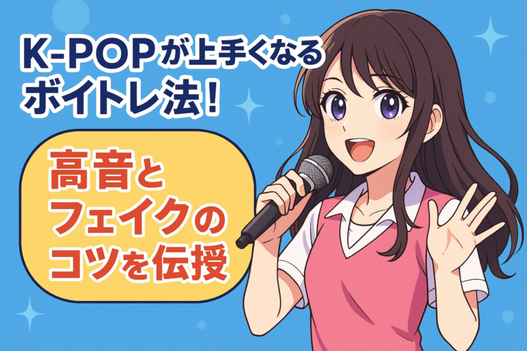 K-POPが上手くなるボイトレ法！高音とフェイクのコツを伝授