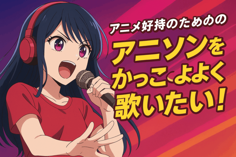アニソンをかっこよく歌いたい！アニメ好きのためのボイトレ術