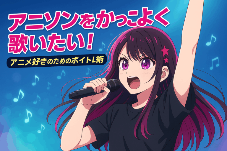 アニソンをかっこよく歌いたい！アニメ好きのためのボイトレ術