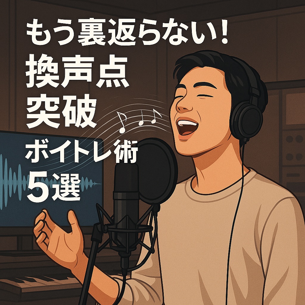 もう裏返らない！地声↔裏声を自然につなぐ「換声点突破」ボイトレ術5選🎤