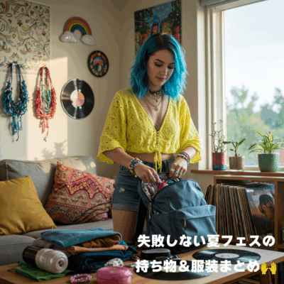 失敗しない夏フェスの持ち物＆服装まとめ🙌