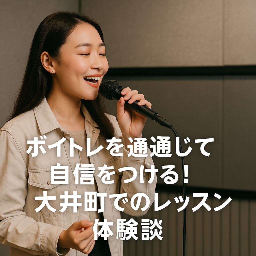 ボイトレを通じて自信をつける！大井町でのレッスン体験談