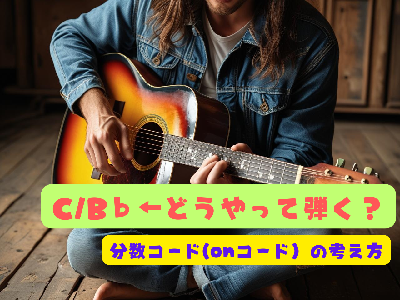 【Uフレット、楽器.meユーザー必見！？】C/B♭←ギターでどう弾く？～コードをシンプルに考えてみよう♪～