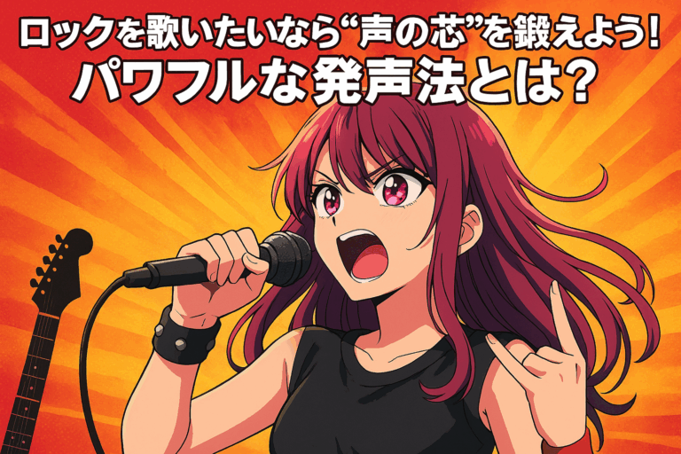 ロックを歌いたいなら“声の芯”を鍛えよう！パワフルな発声法とは？