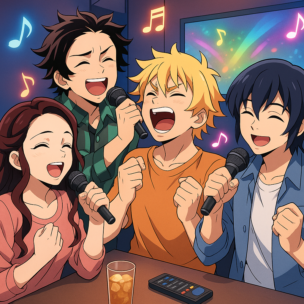 【“無限列車”じゃなく、“無限カラオケ”！？】 夏のカラオケ、なぜか終電逃すまで歌ってるあなた… 「気づいたら、無限カラオケ編突入」🤣