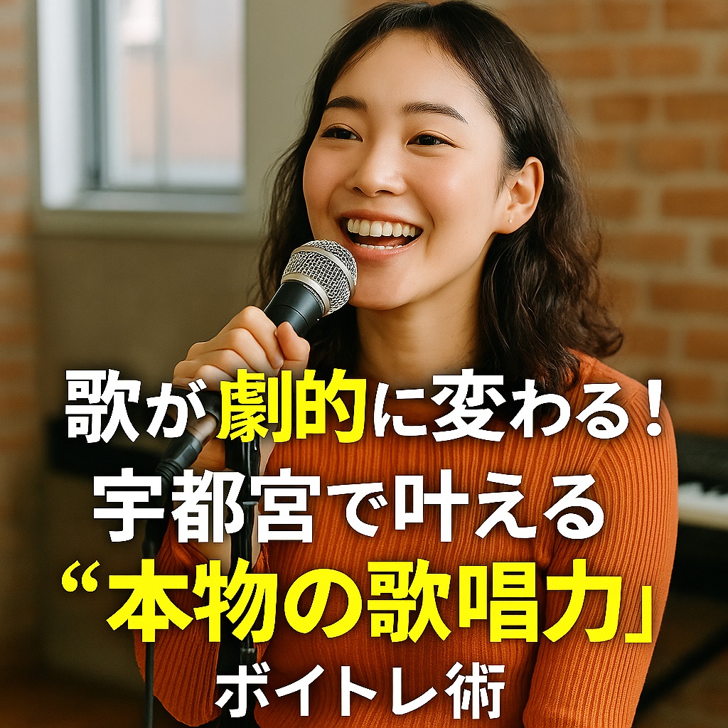 歌が劇的に変わる！宇都宮で叶える“本物の歌唱力”ボイトレ術