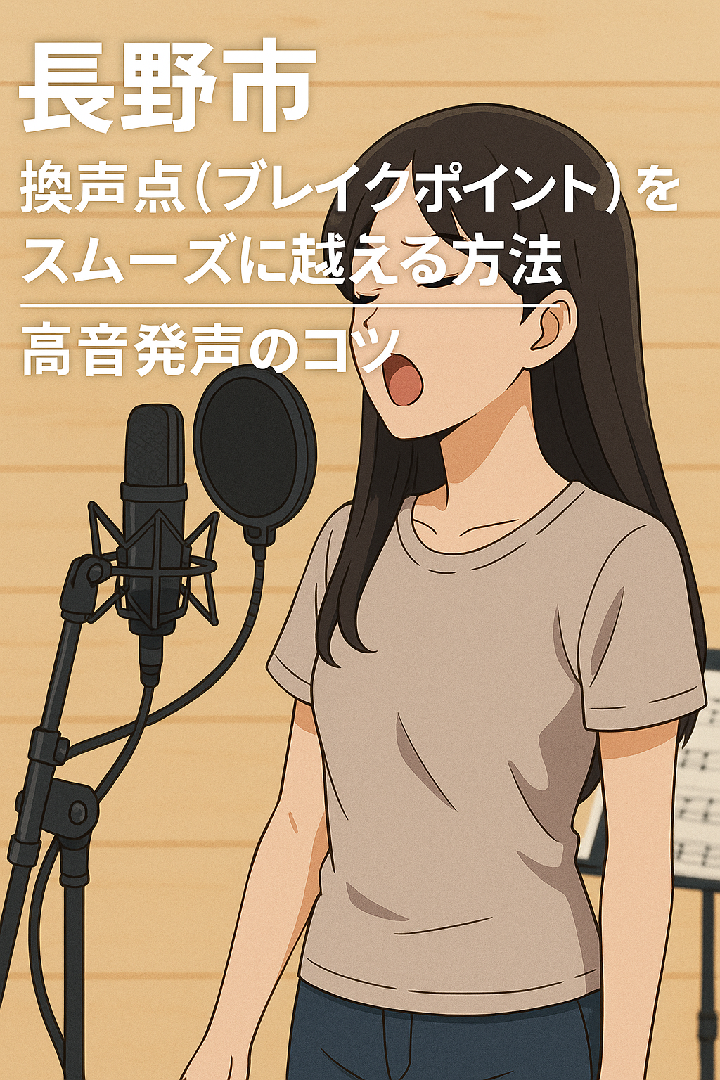 【長野市】換声点（ブレイクポイント）をスムーズに越える方法｜高音発声のコツ