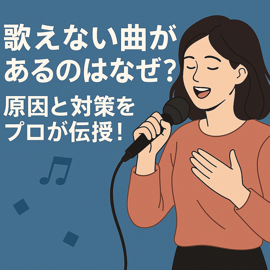 歌えない曲があるのはなぜ？原因と対策をプロが伝授！【今すぐできるボイトレ術】