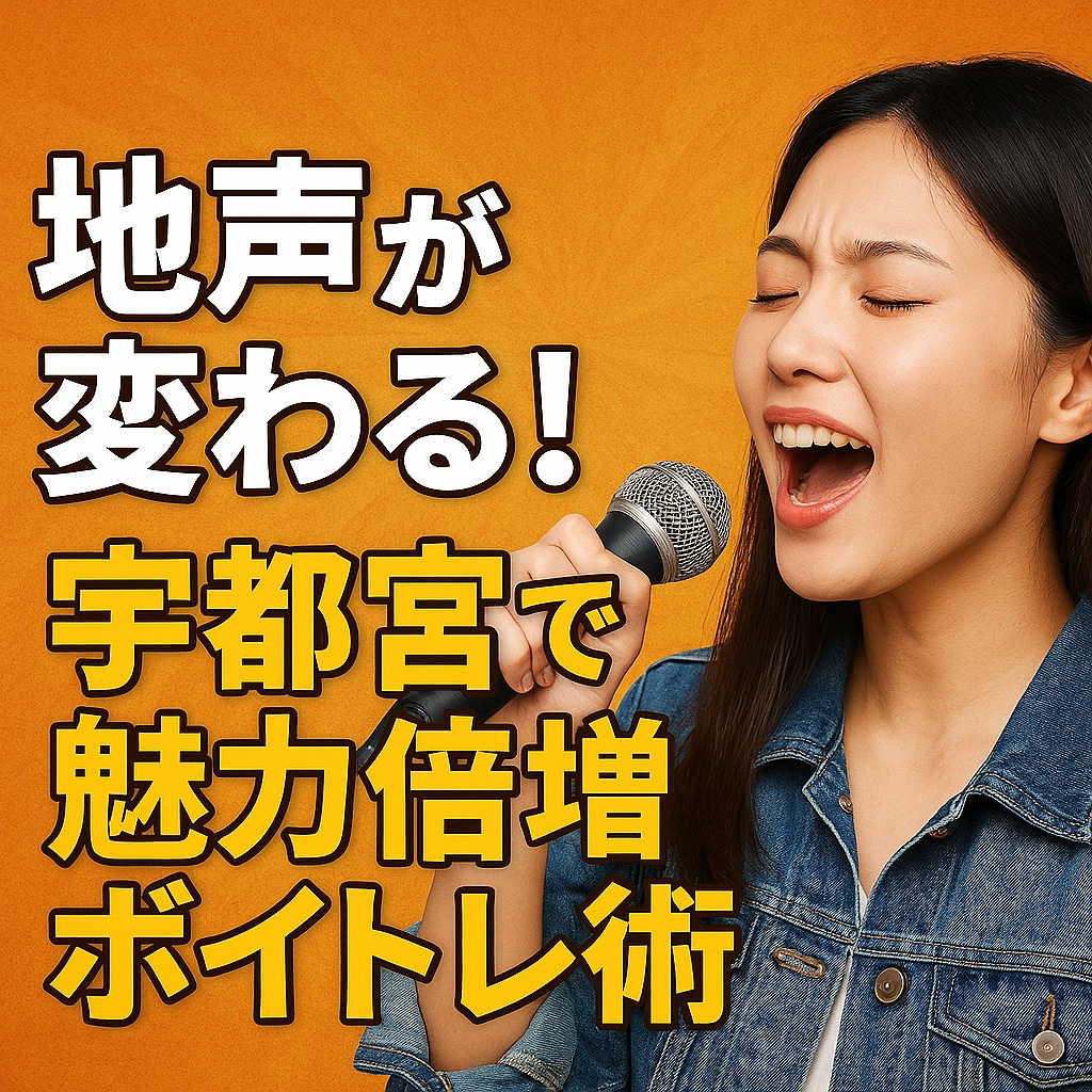 地声が変わる！宇都宮で魅力倍増ボイトレ術