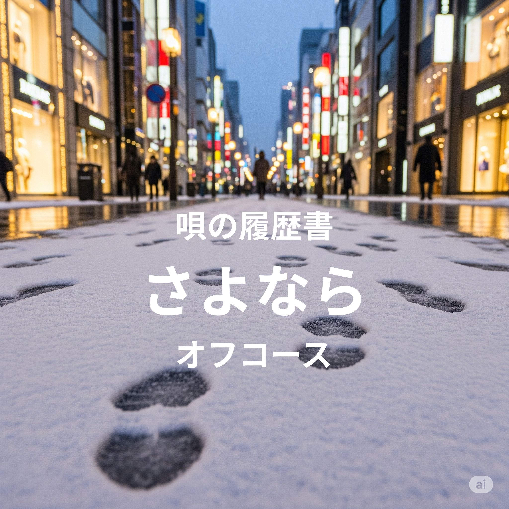 唄の履歴書「さよなら」（オフコース）～ボイトレ・ダンス・ギター無料体験受付中　ナユタス府中校