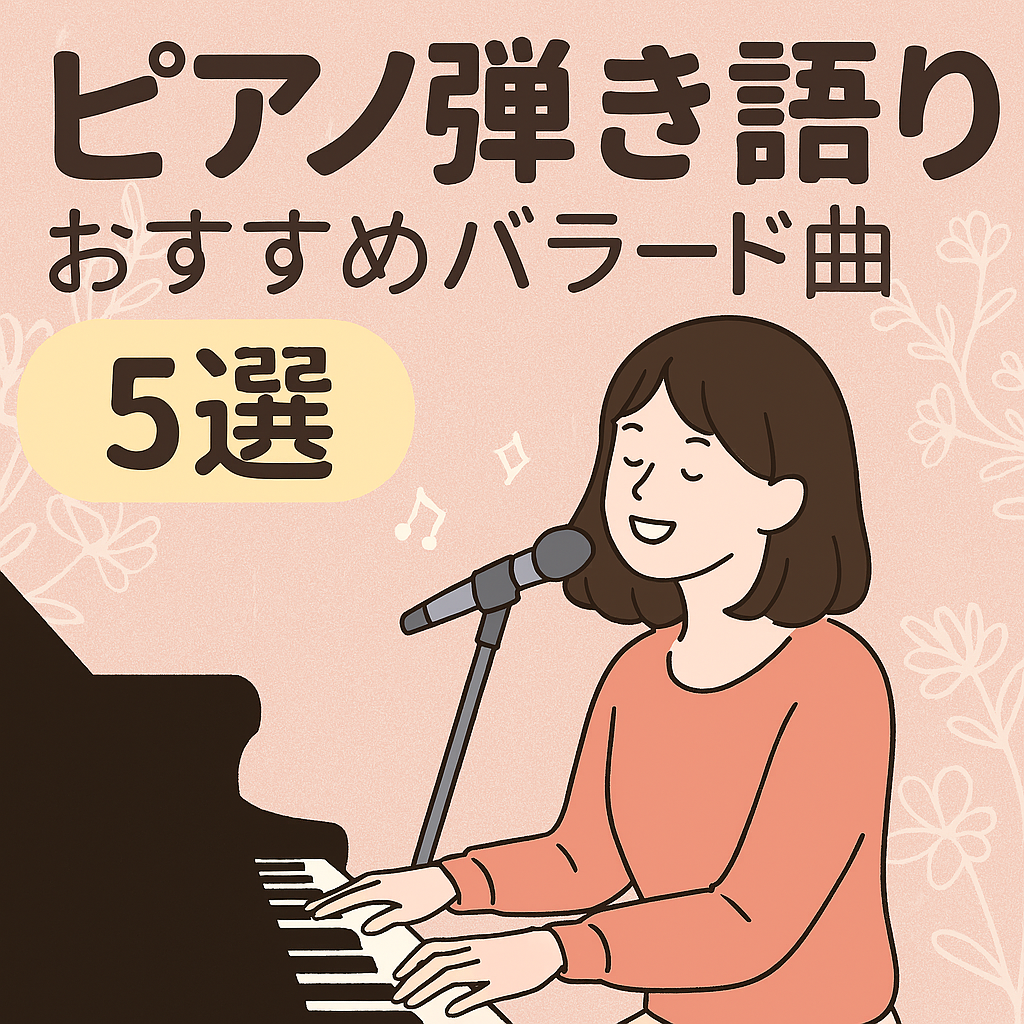 【保存版】ピアノ弾き語りおすすめ曲5選🎤