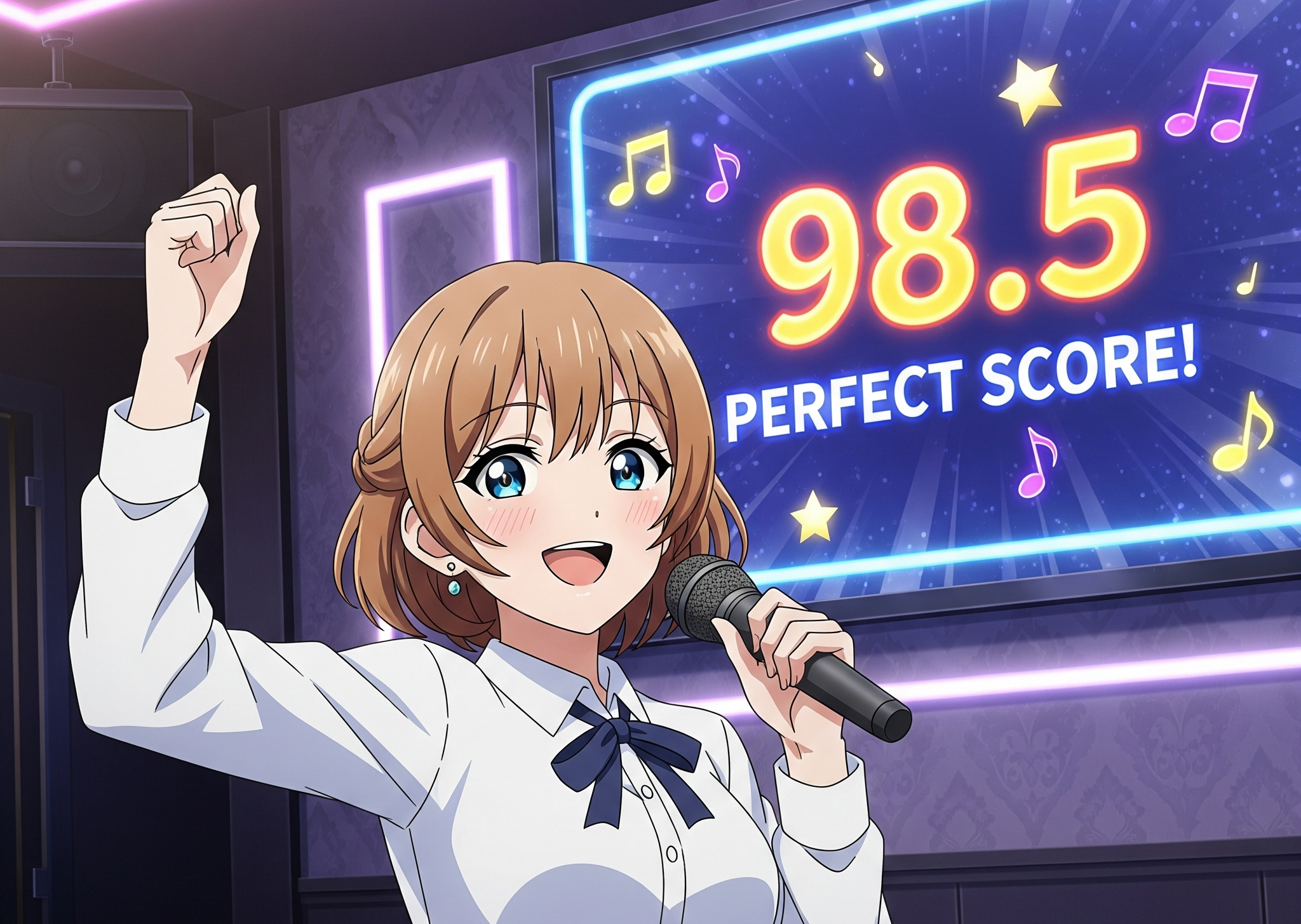 🎤カラオケ採点で高得点を取るコツとは？✨