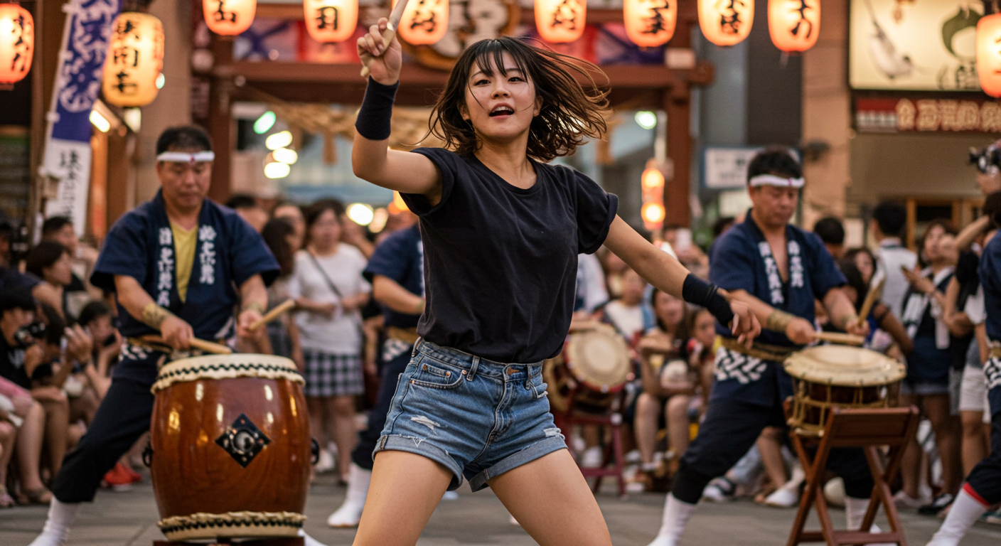 「倉敷天領太鼓に合わせて踊る、爆上げリズム感トレ」