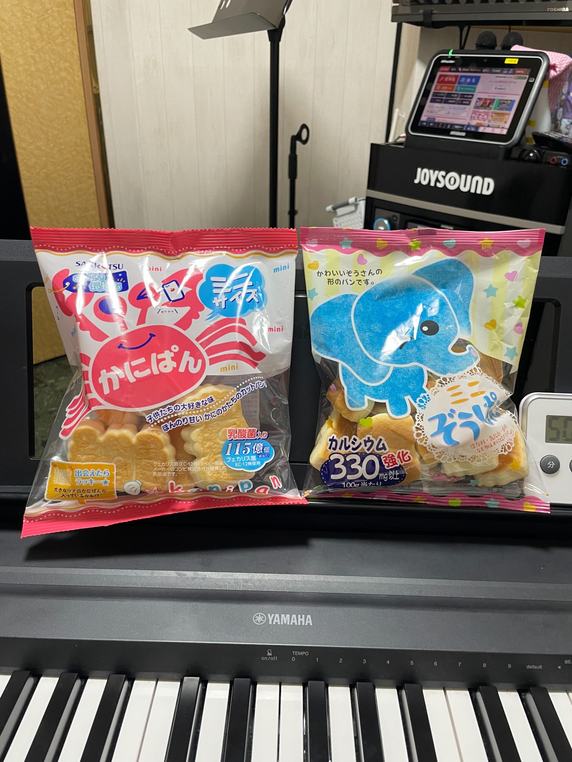 かにぱんとぞうさんパン