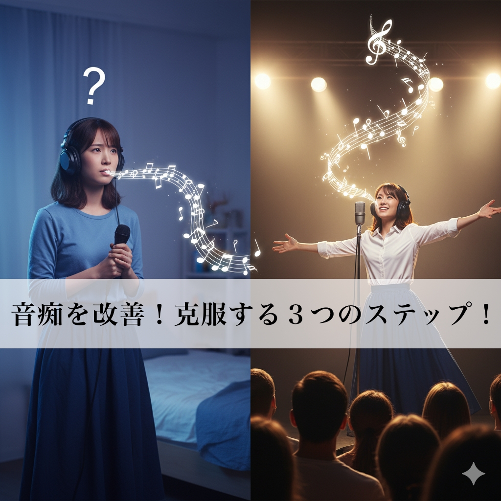 【音痴を改善！】音痴を克服する3つのステップ♪