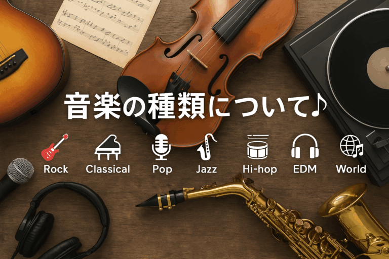 初心に戻って!音楽の種類を知ろう💭