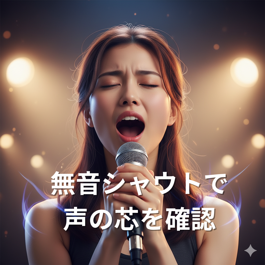 無音シャウトで声の芯を確認🎤✨
