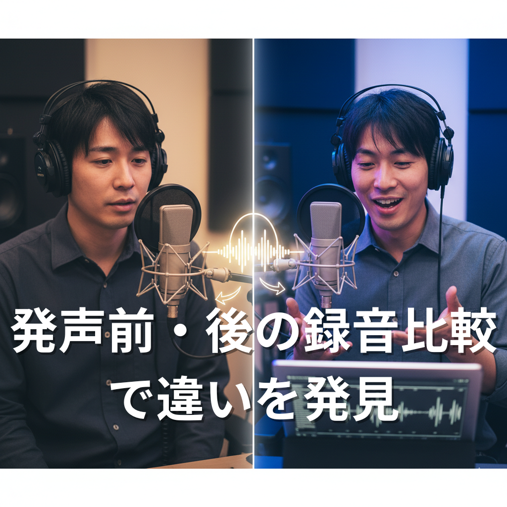 発声前・後の録音比較で違いを発見✨