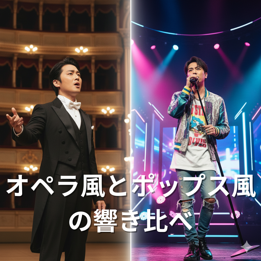 オペラ風とポップス風の響き比べ
