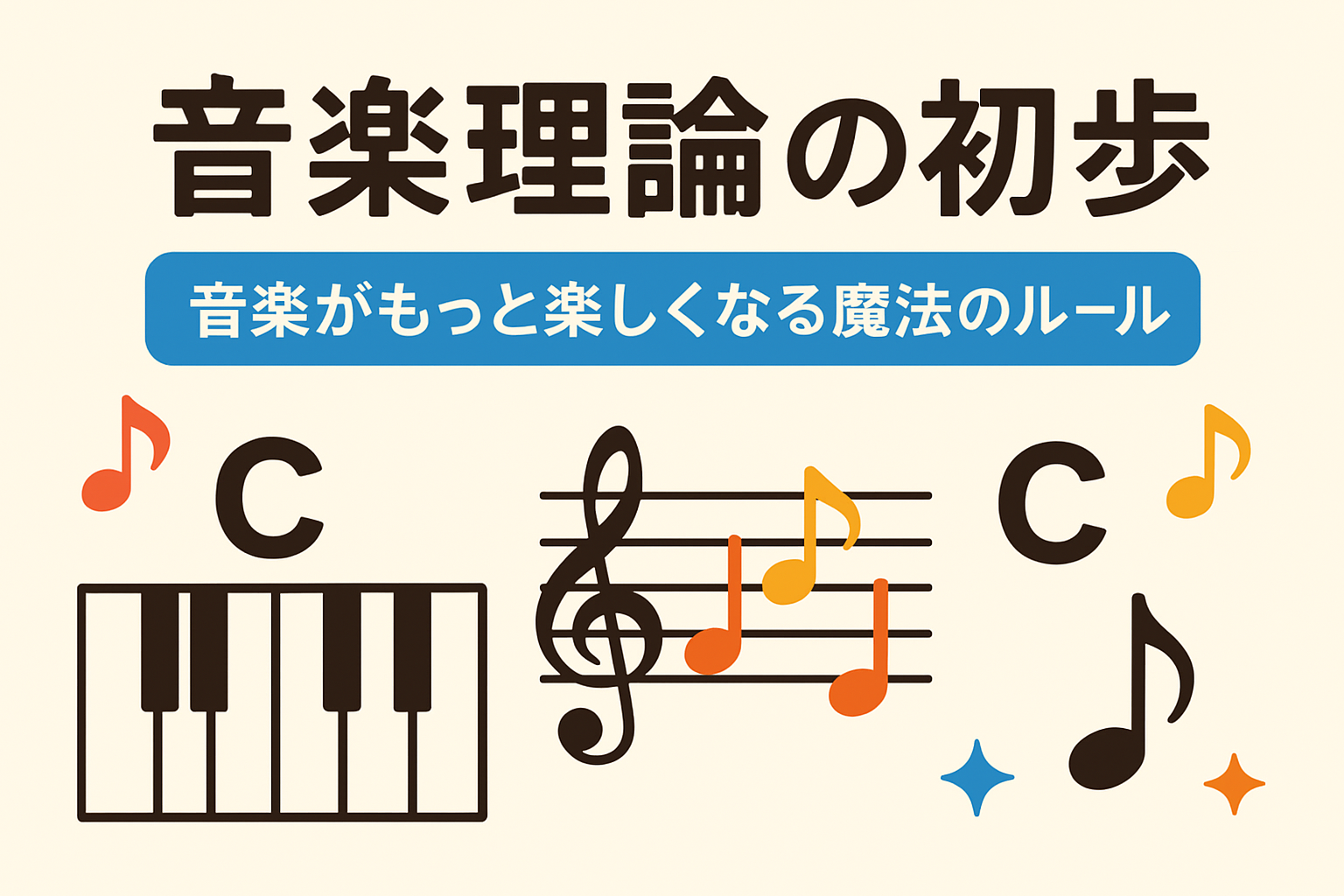 🎼 音楽理論の初歩：音楽がもっと楽しくなる魔法のルール【NAYUTAS大橋校】