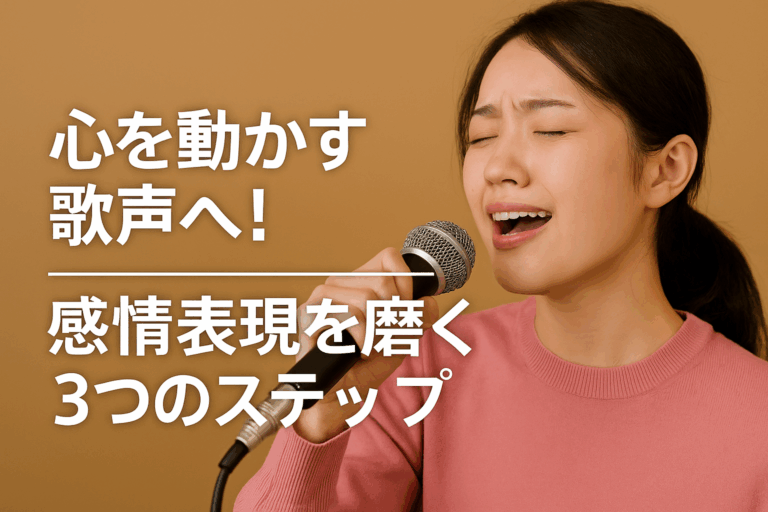 心を動かす歌声へ！感情表現を磨く3つのステップ🎶