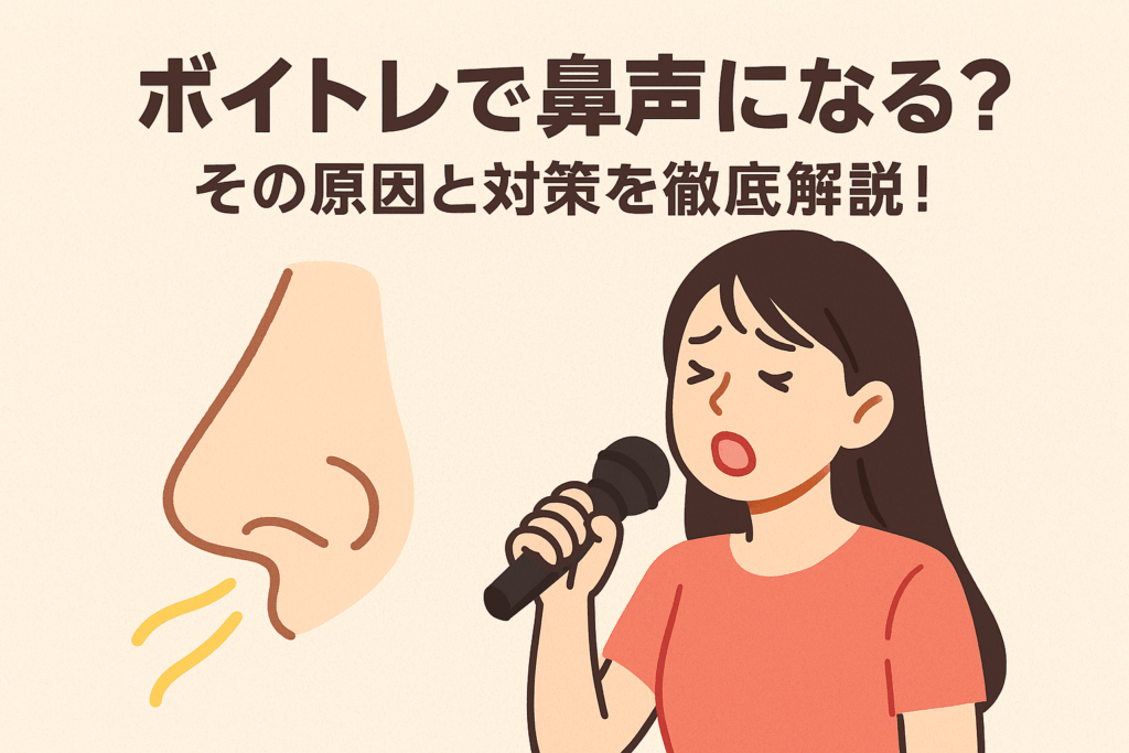 🎤ボイトレで鼻声になる？その原因と対策を徹底解説！【NAYUTAS大橋校】