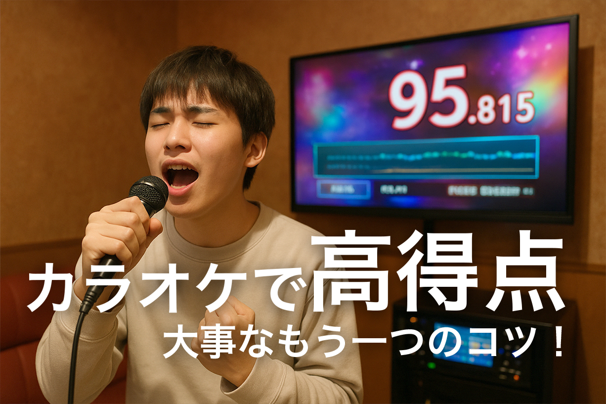 カラオケで高得点のコツ画像