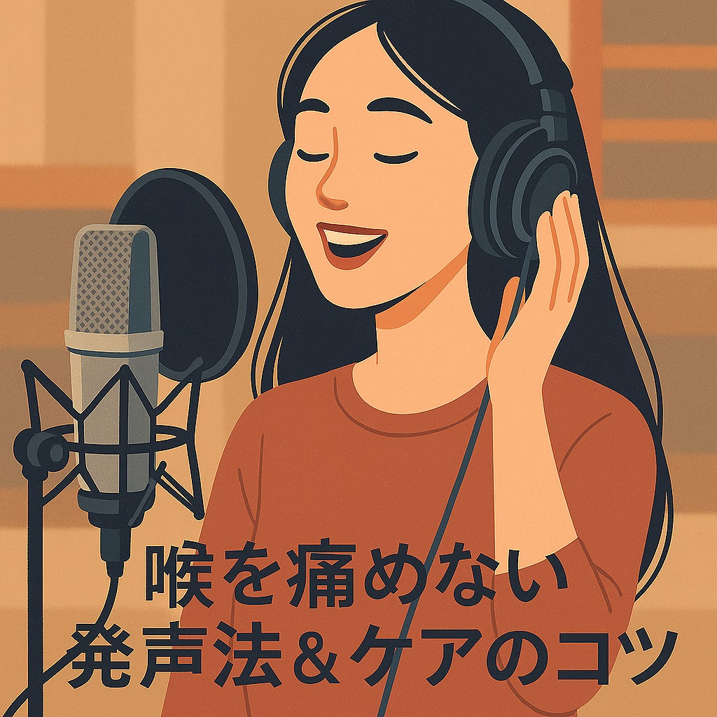 🎤喉が痛くなりやすい人必見!“喉を痛めない発声法”とケアのコツ
