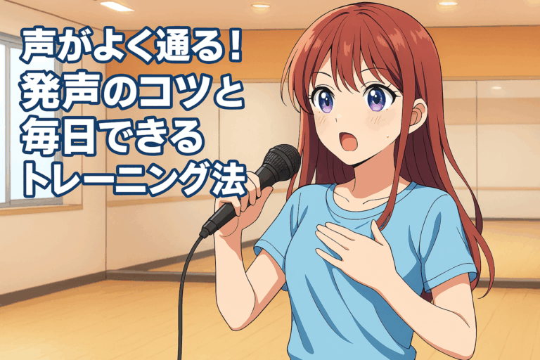 声が通らない人必見！今日からできる発声トレーニング＆ボイトレの基本