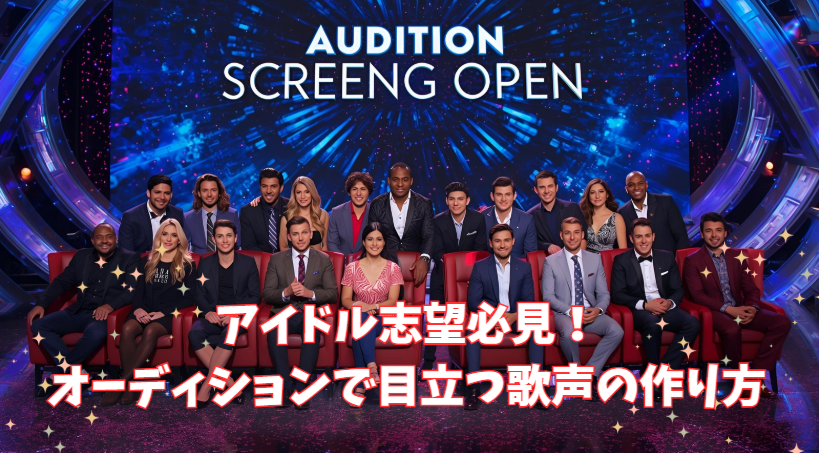 アイドル志望必見！オーディションで目立つ歌声の作り方